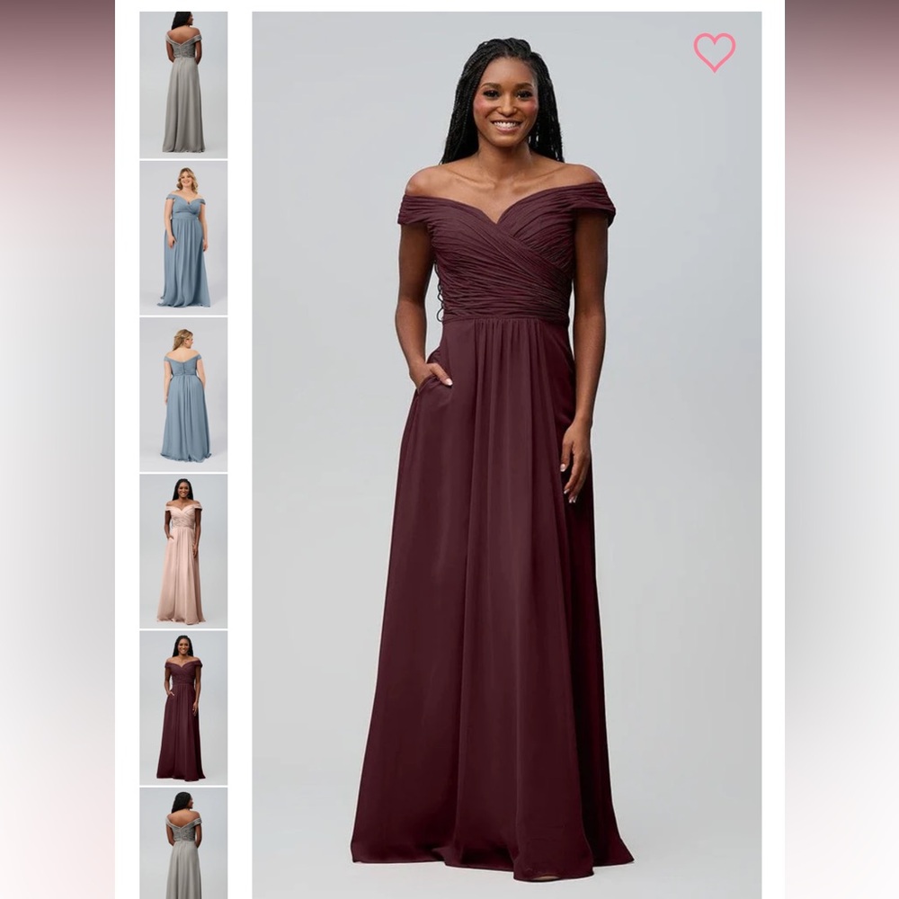Kennedy Blue- Jenna Bridesmaid Dress- Bordeaux